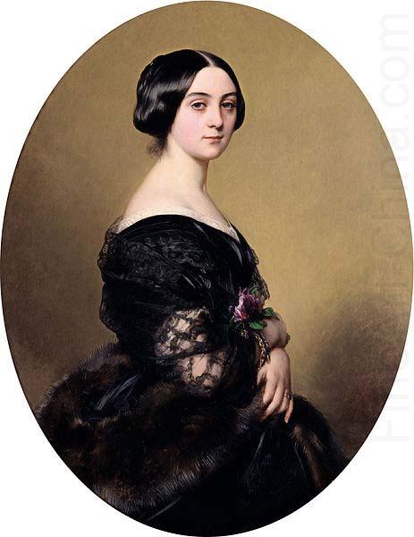 Franz Xaver Winterhalter Baronne Henri Hottinguer, nee Caroline Delessert china oil painting image